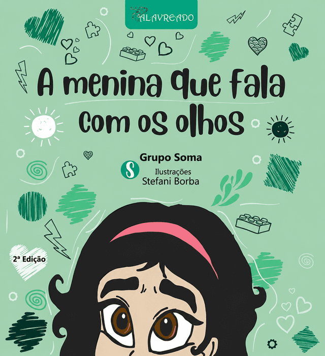 Capa do livro A menina que fala com os olhos